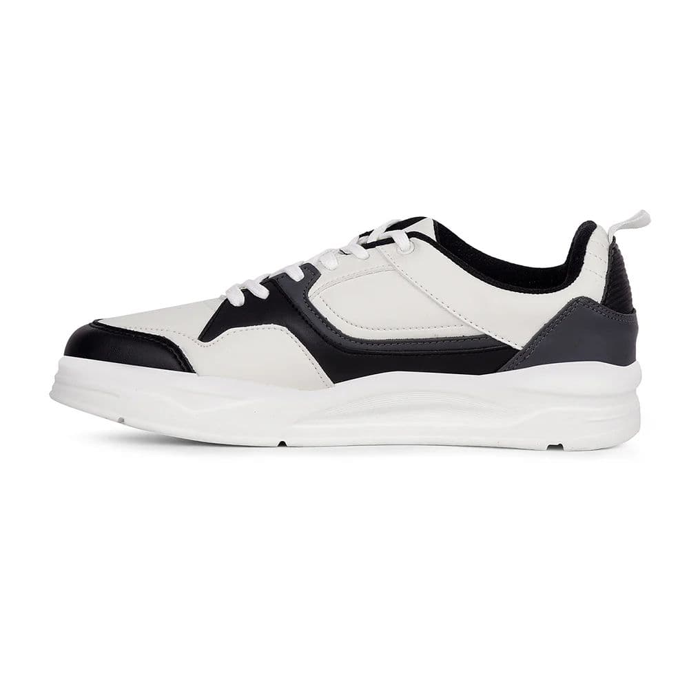 LEAP7X White Casual Lacing Sneakers for Men SNOOKIT-1E By Liberty — photo 5