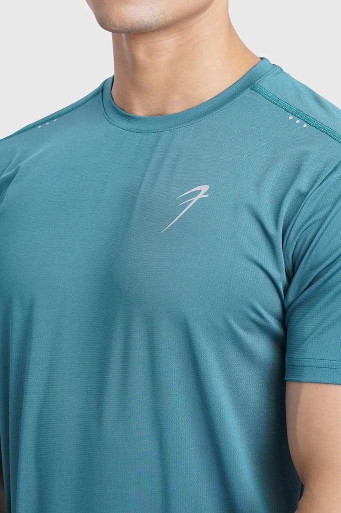 Laser Cut Running T-shirt Green — photo 3