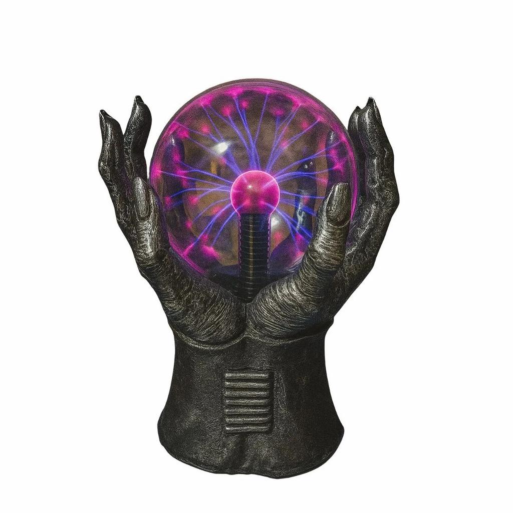 Mystic Touch Plasma Ball – Lightning Sphere with Surrounding Hands Base