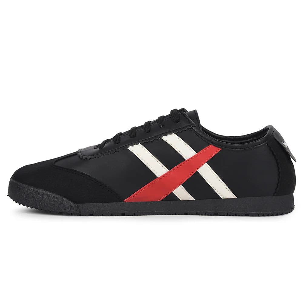 Leap7x Black Casual Lacing Sneakers For Men DECIAN-3E By Liberty — photo 3