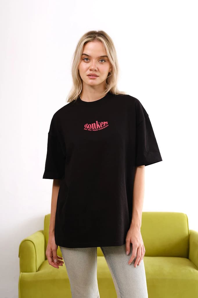 Black Main Character Oversized T-Shirt — photo 5
