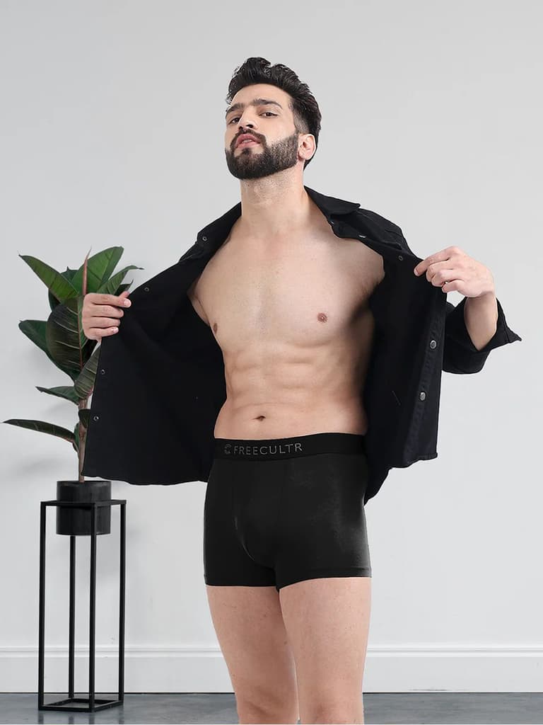 Men's Anti-Bacterial Micro Modal Trunk in Solid Waistband (Pack of 1) — photo 4