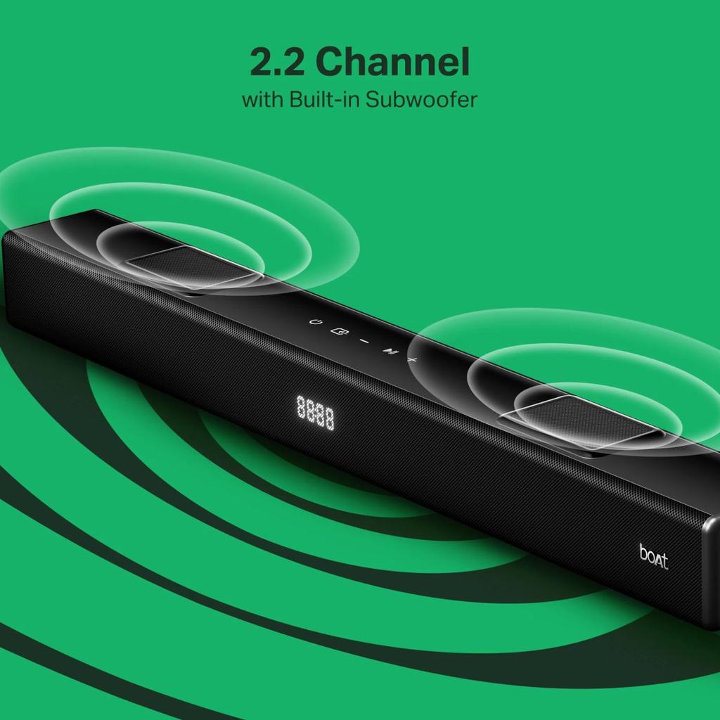boAt Aavante Octave Plus | 2.2 Channel Soundbar with 80W Audio, EQ Modes & Bluetooth v5.3