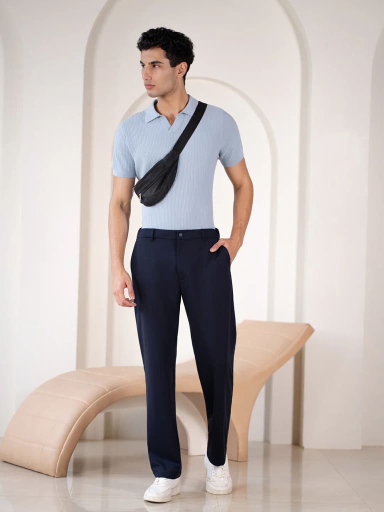 Deckhand Navy Stretchable Travel Pants — photo 10
