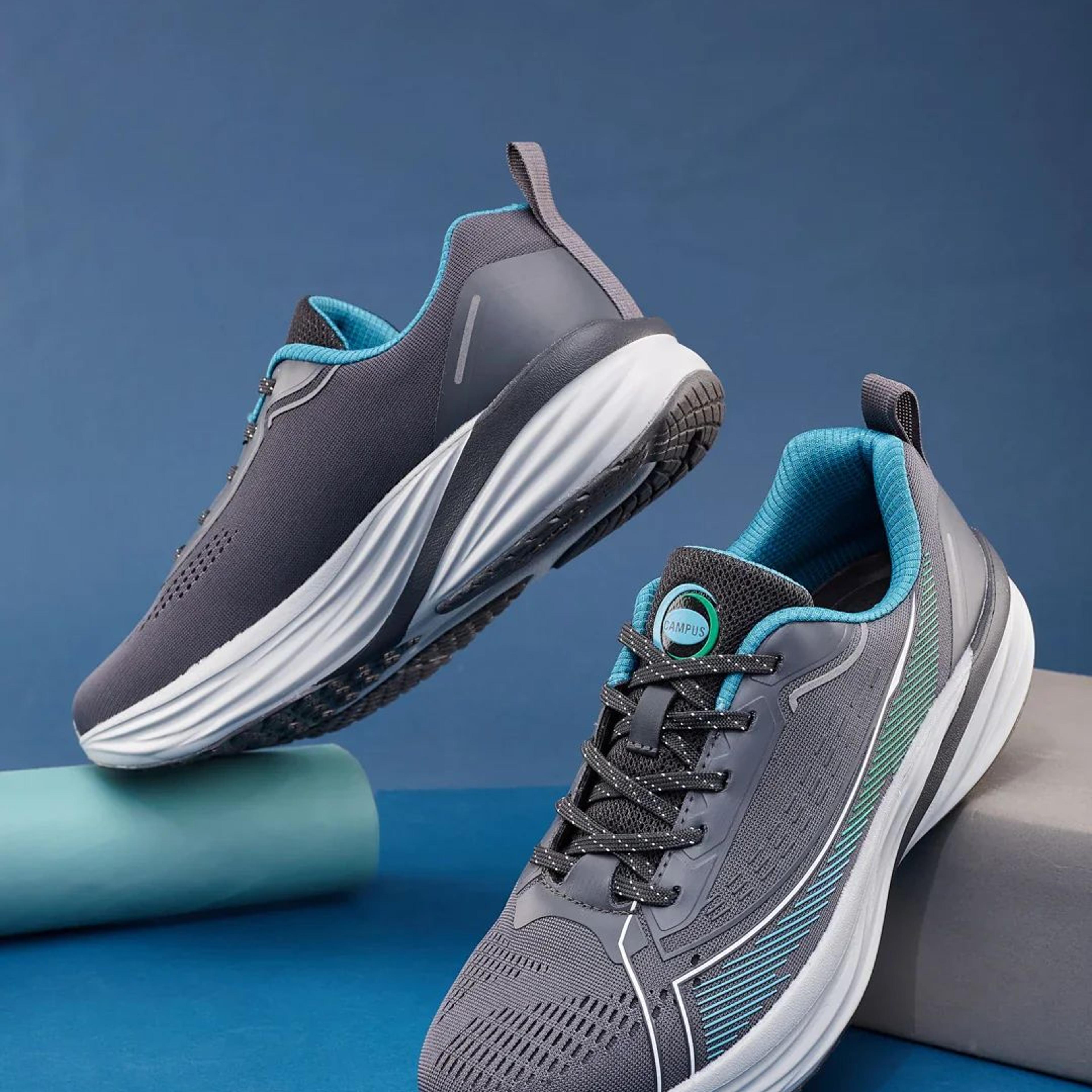 SPINE Grey Men's Running Shoes