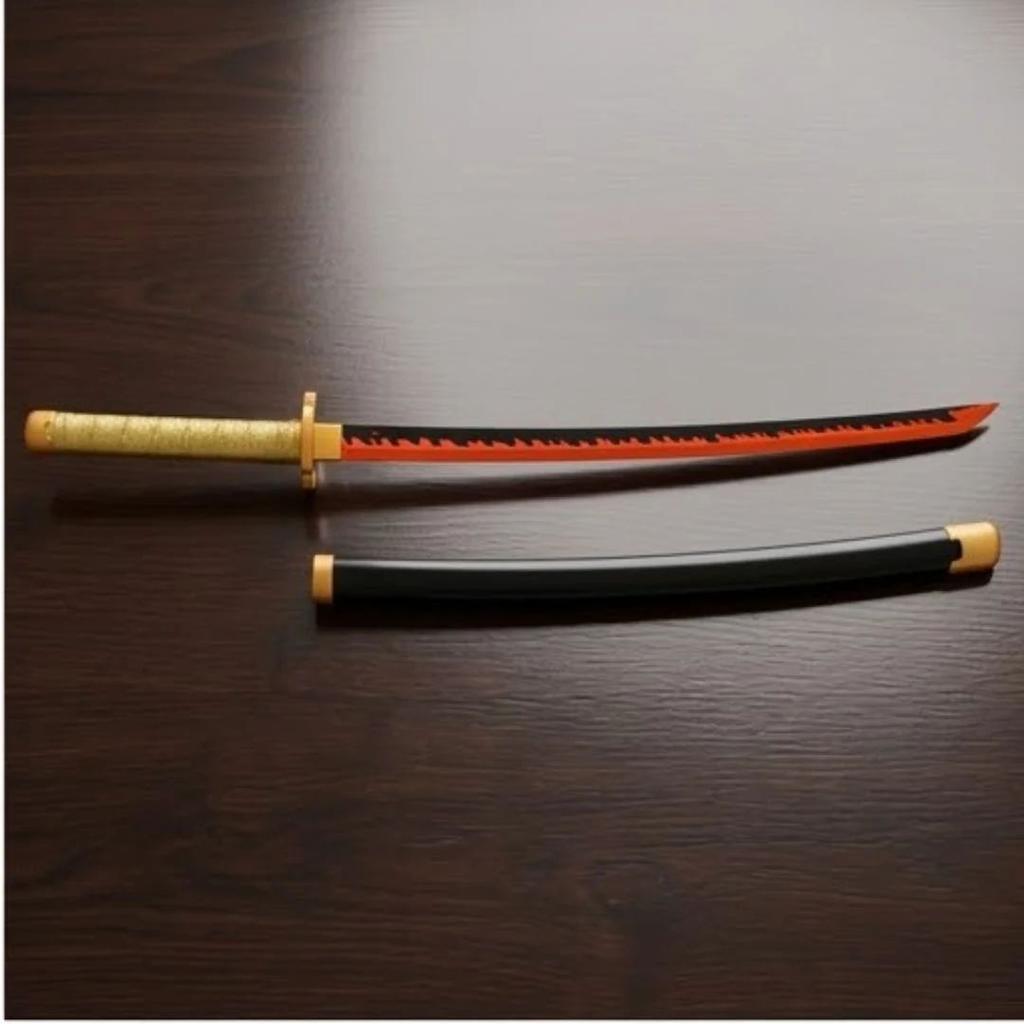 Yoriichi Tsugikuni Wooden Katana | 104 Cm Demon Slayer Katana