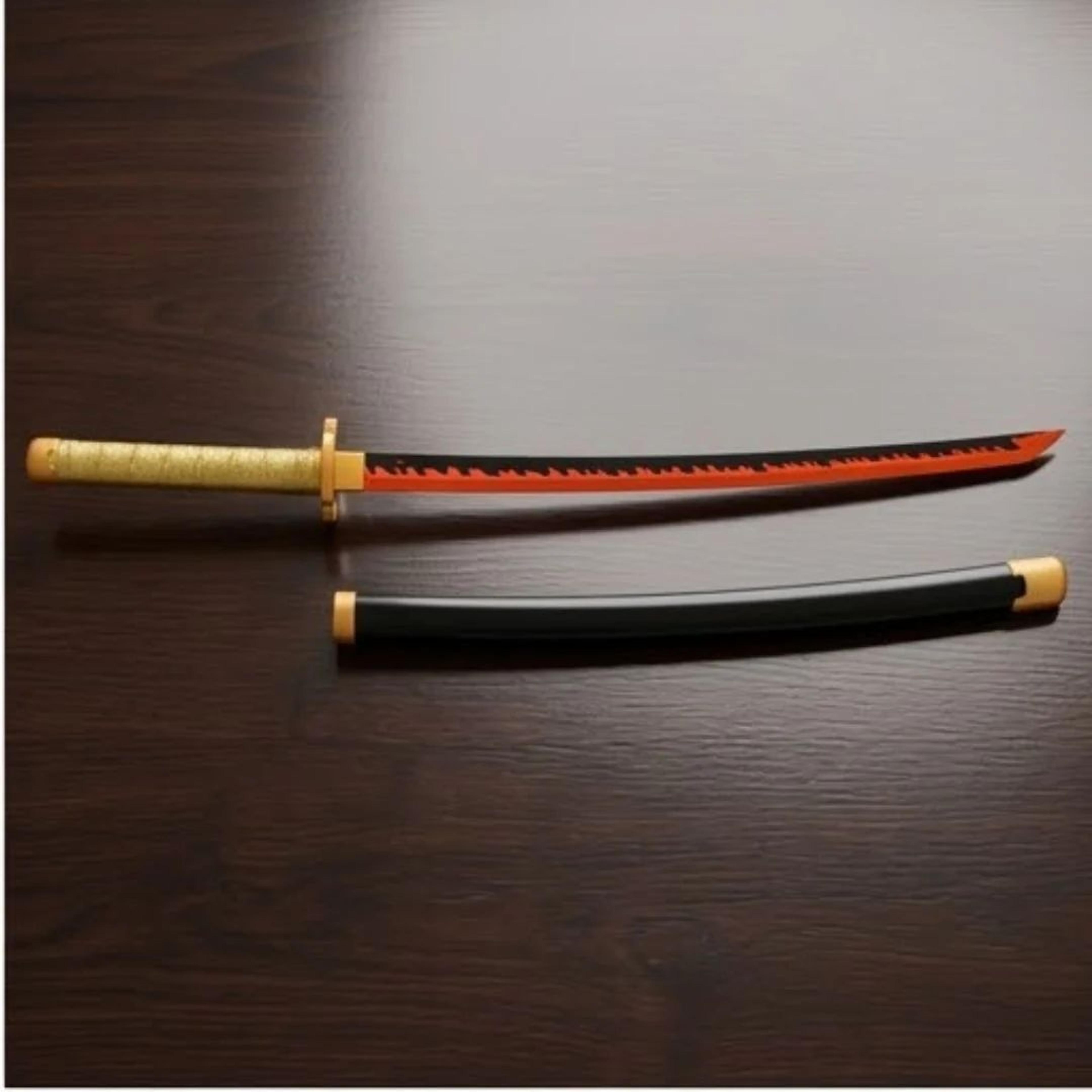 Yoriichi Tsugikuni Wooden Katana | 104 Cm Demon Slayer Katana