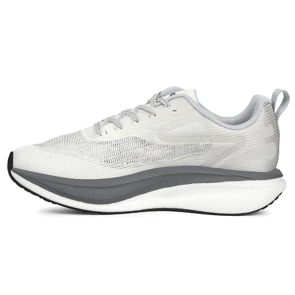 Leap7x White Sports Lacing Running Shoes For Men XLM-02 By Liberty — photo 3