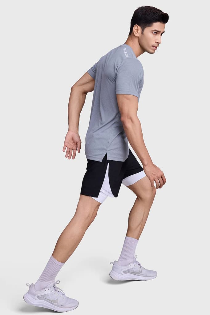 Checks Running T-shirt Ultimate Grey — photo 5