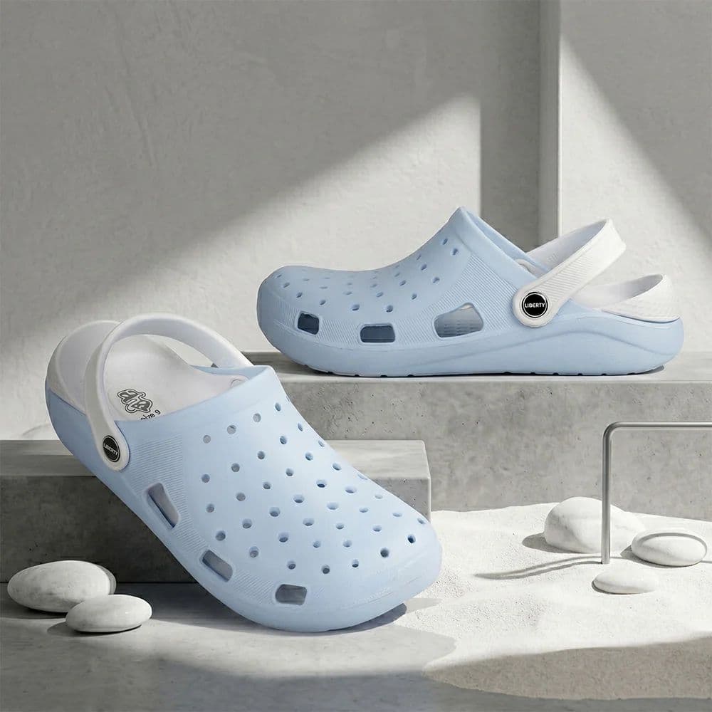 A-HA STREETVIBE Sky Blue Casual Clogs for women by Liberty — photo 2