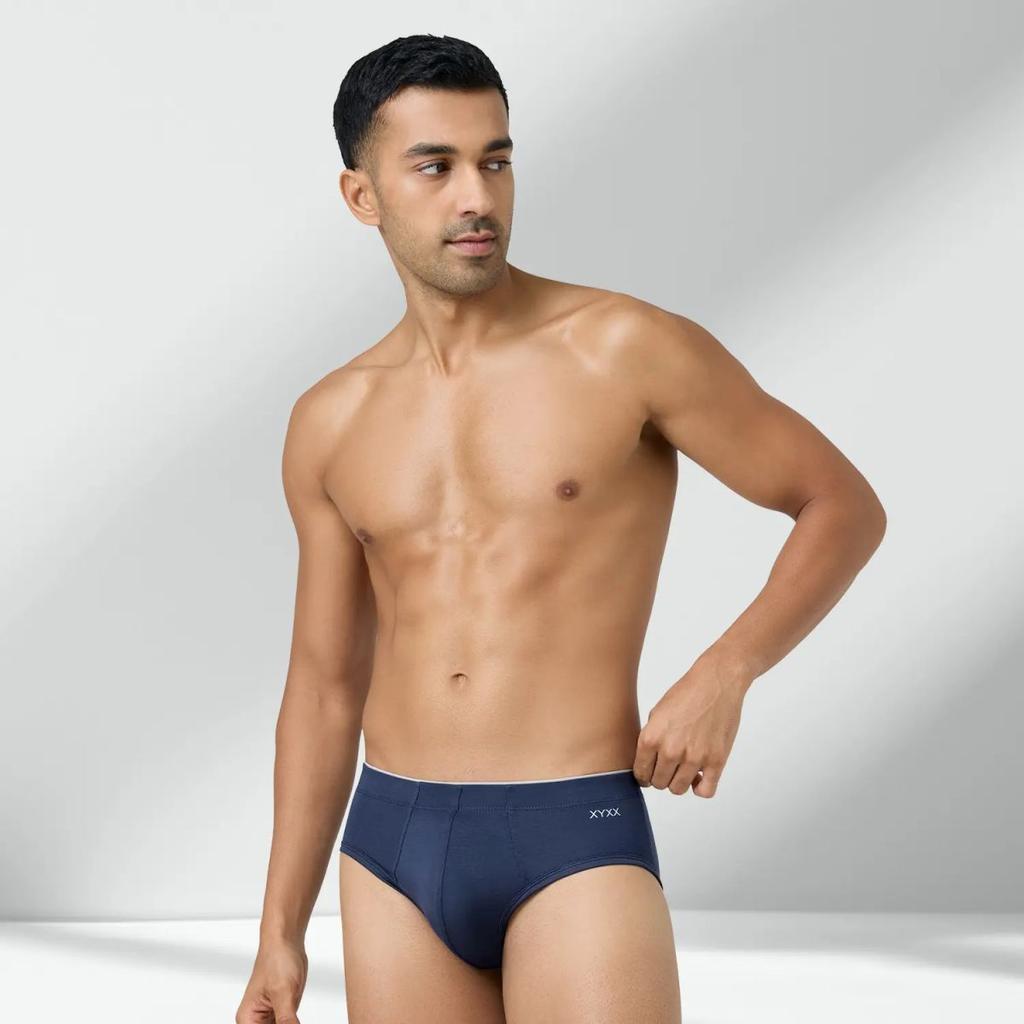 Super Combed Cotton-Modal Briefs - Estate Blue — photo 5