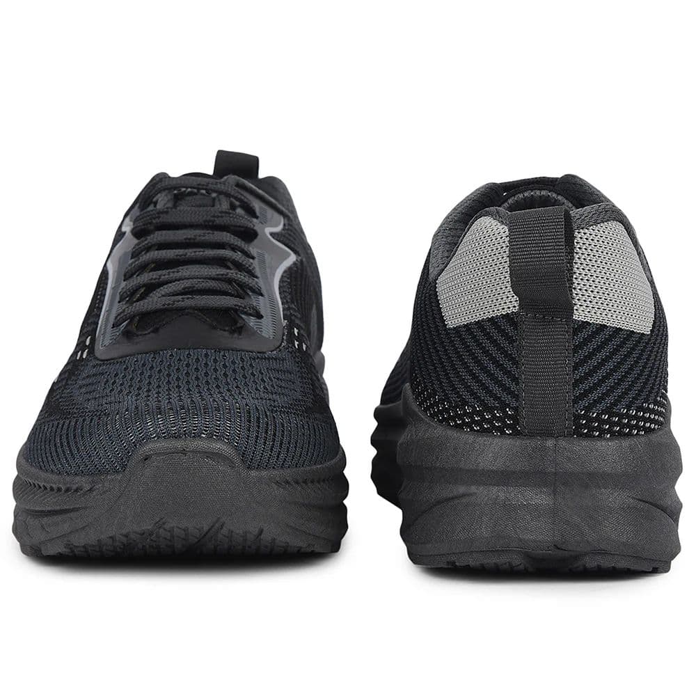 Force 10 Dark Grey Sports Lacing Running Shoes For Men MATCHER-8E By Liberty — photo 6