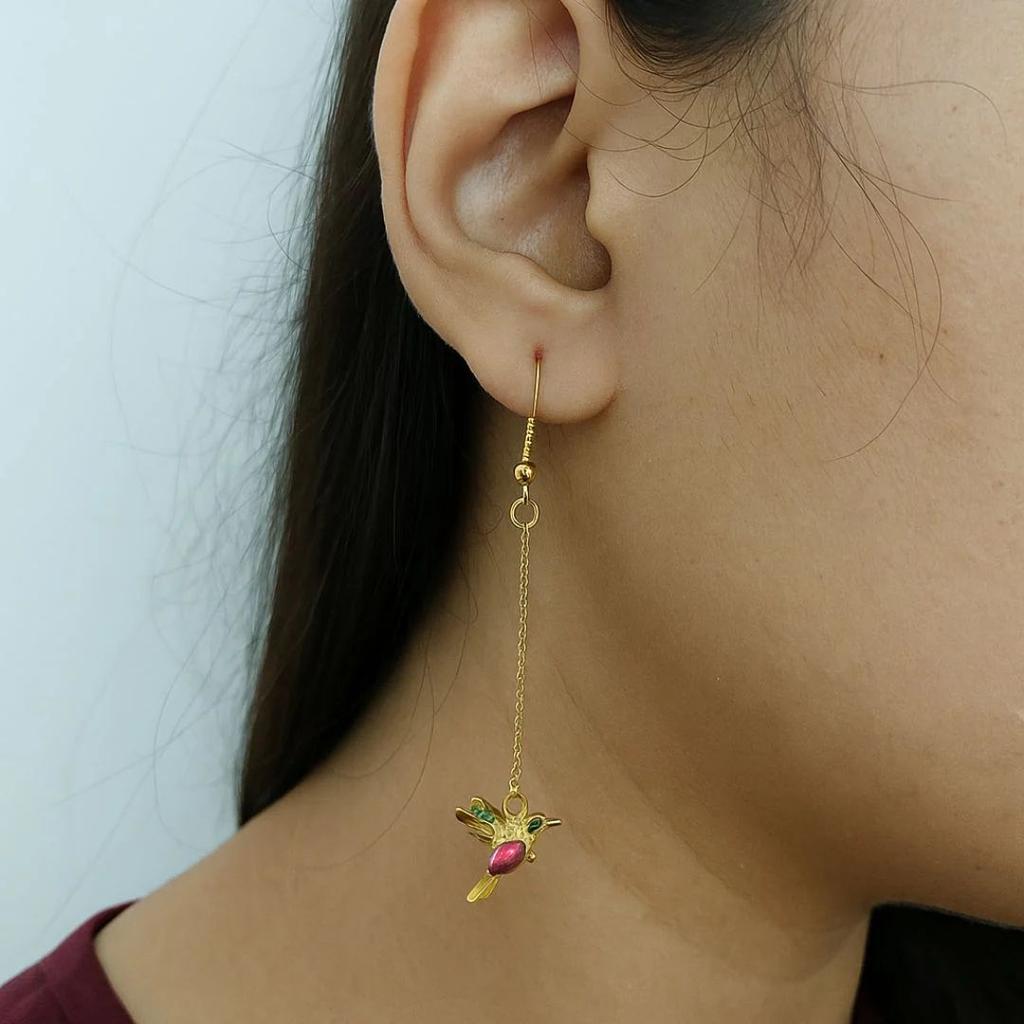 Tiny HummingBird Earrings — photo 6