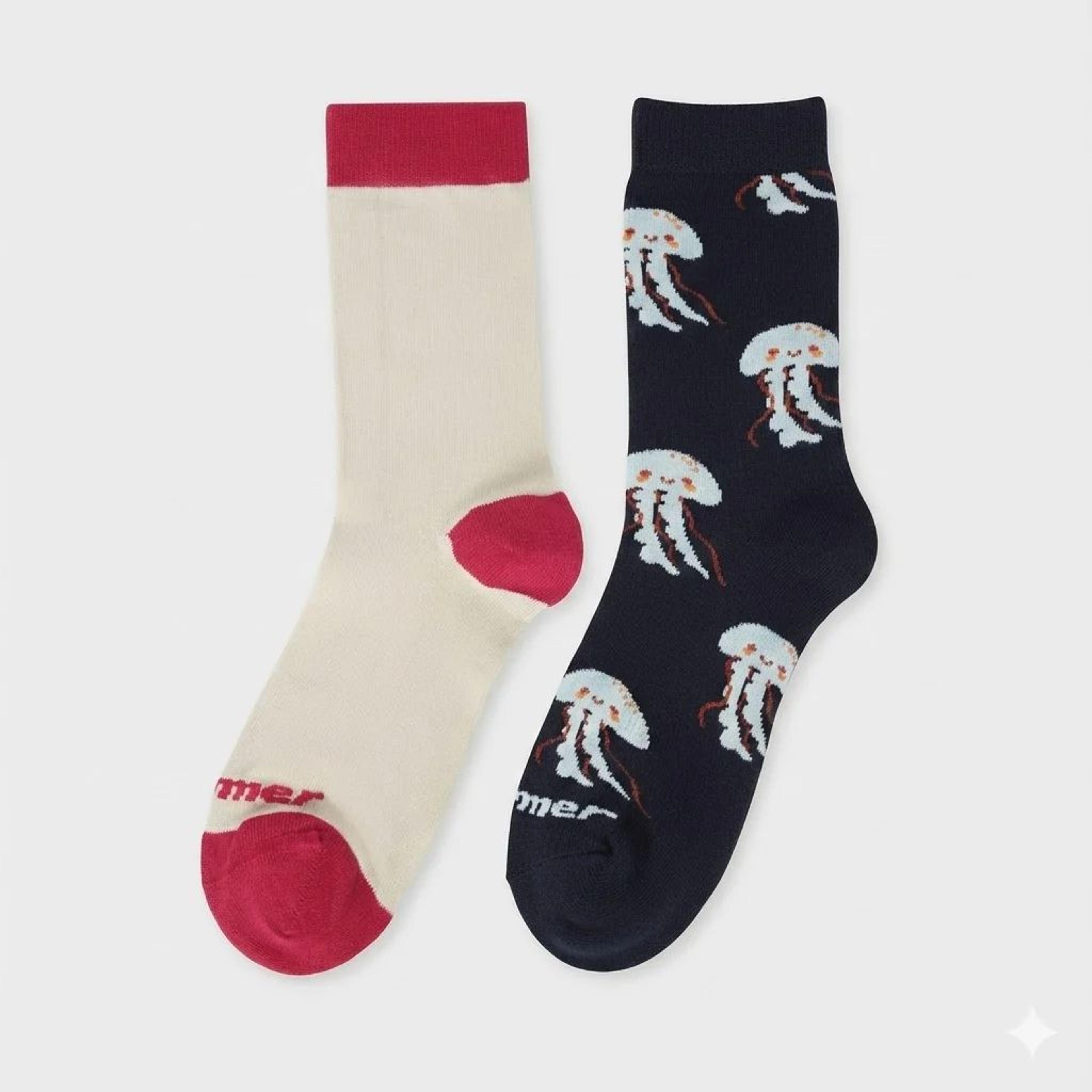 Unisex Quarter Socks - 2 Pack