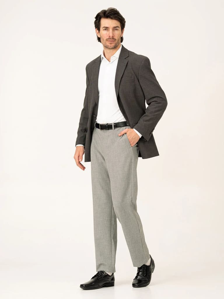 Director Grey Pro.Stretch Formal Trousers