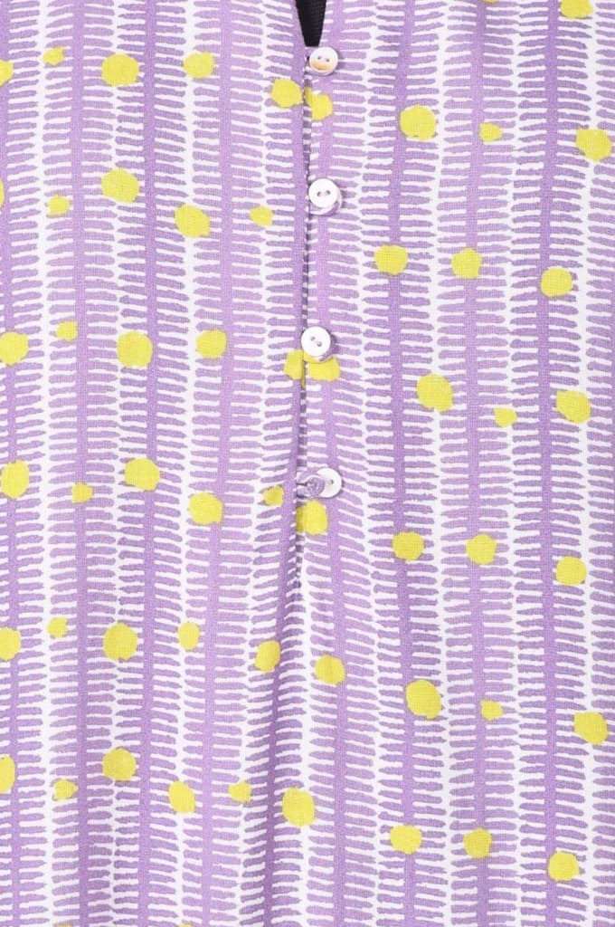 Purple Geometric Printed Rayon Straight Kurta — photo 2