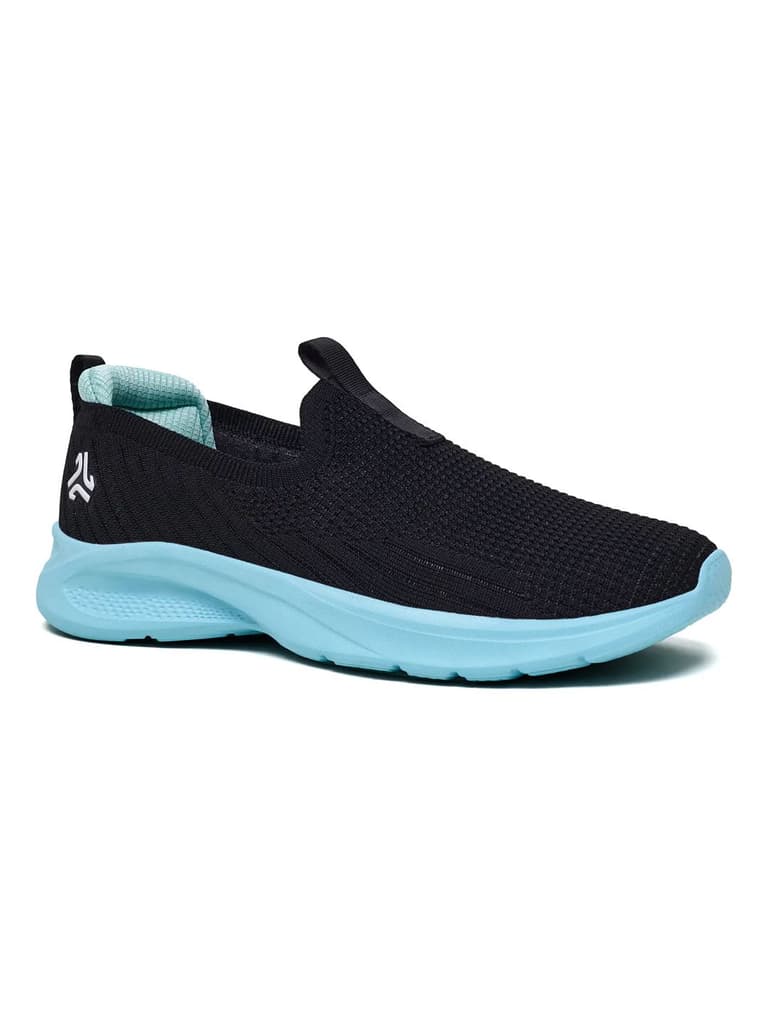 PLUZZ Black Women's Walking Shoes — Black / 4