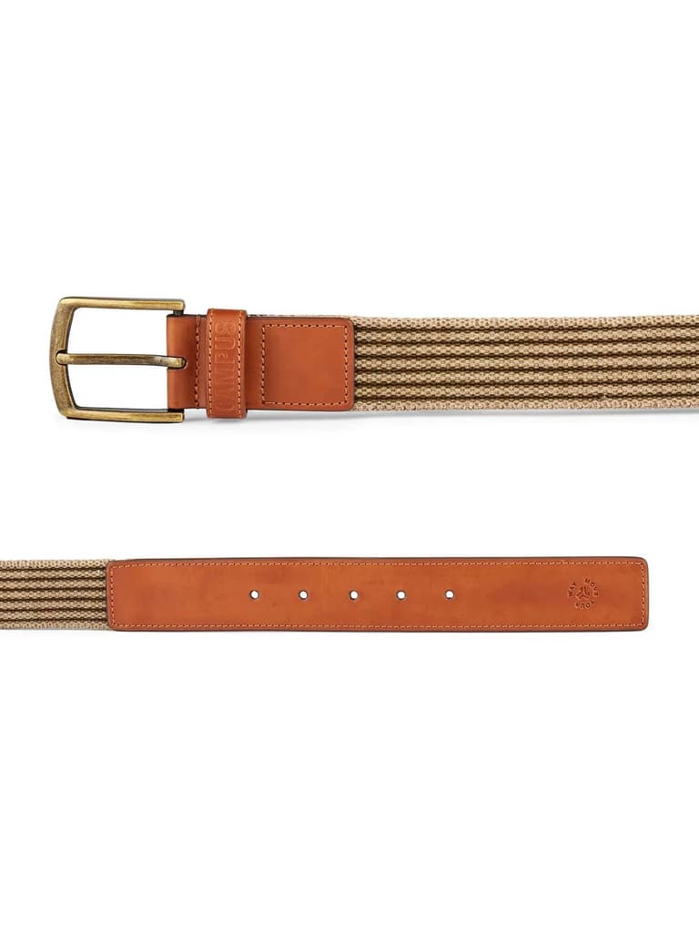 Web Braided Tan Unisex Belt — photo 4