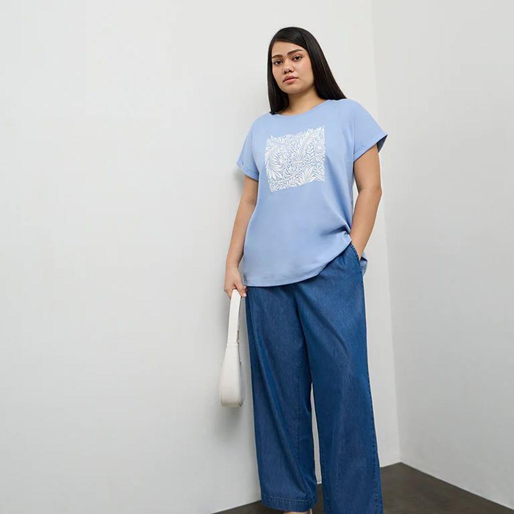 Gia Dark Blue High-Rise Denim Trousers