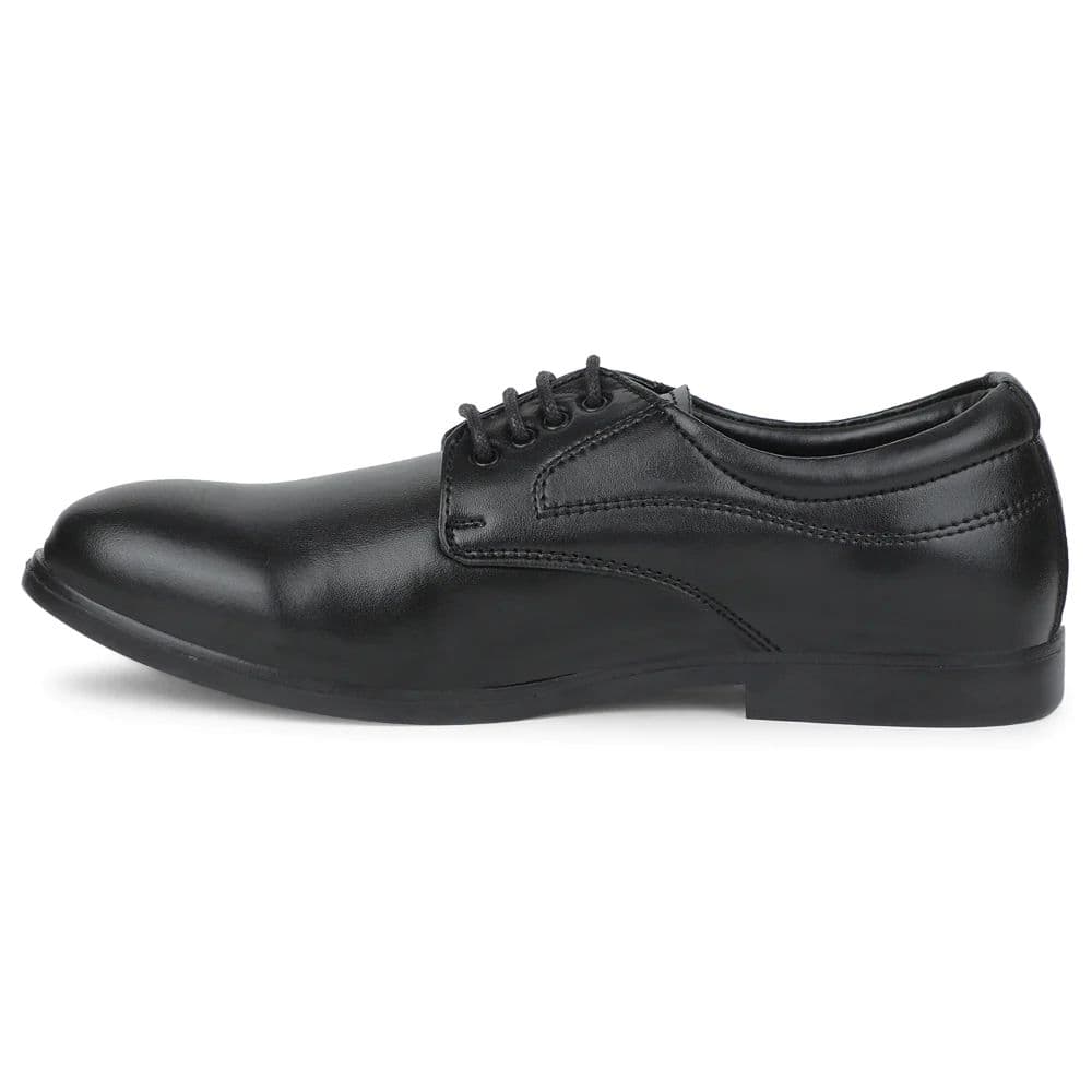 Fortune Black Formal Lacing Derby Shoes For Men MAJESTIC-1 By Liberty — photo 3