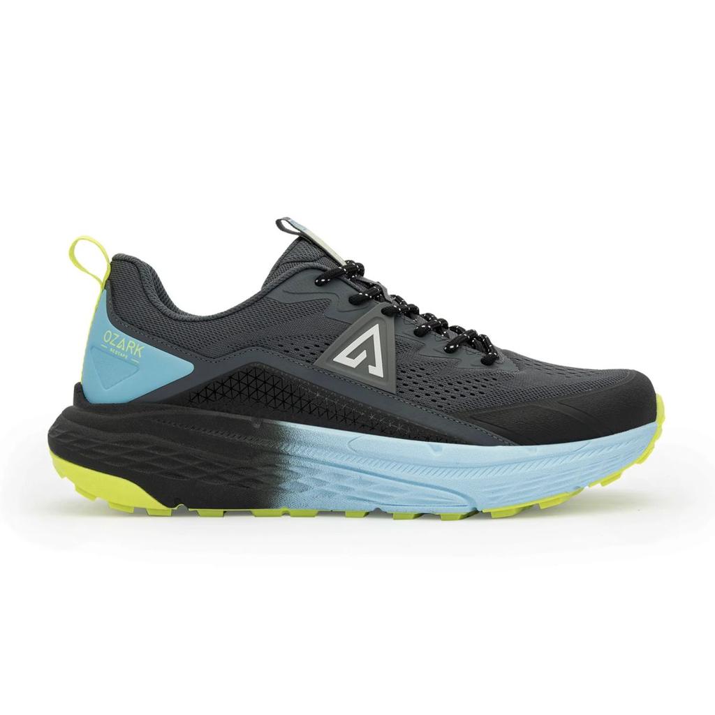 Black and Blue Trail Running Shoes for Men | Low-Cut Outdoor — photo 2