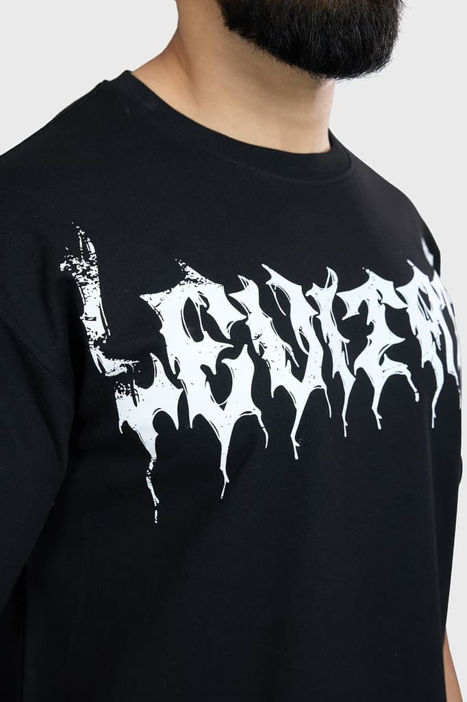 Levitate Oversized T-shirt Black — photo 4