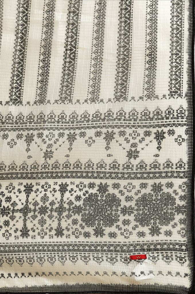Off-White & Black Kota Printed Dupatta — photo 6