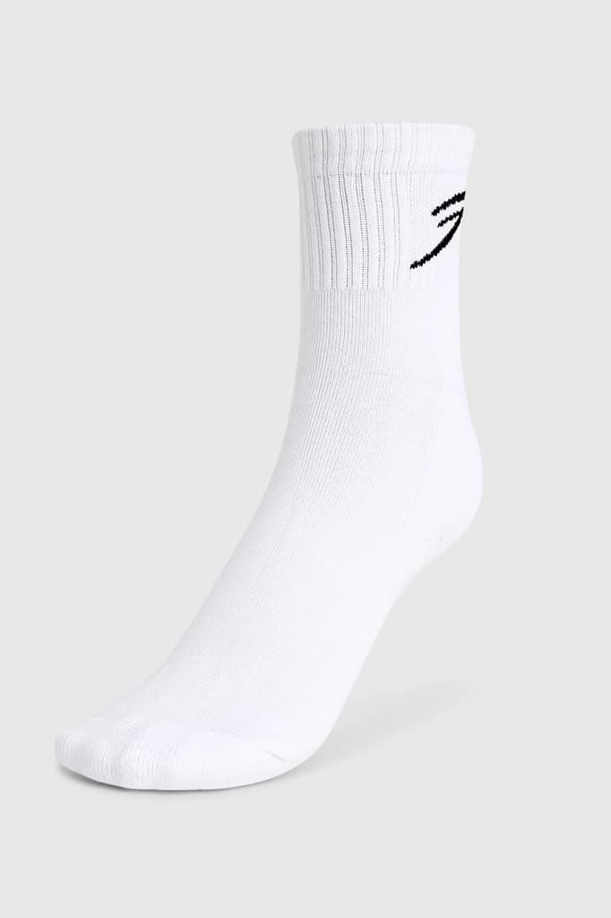 Classic Quarter Socks White/Black — Default Title