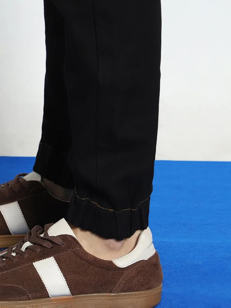 Men's Black Jogger Jeans Slim Fit Stretch — photo 5
