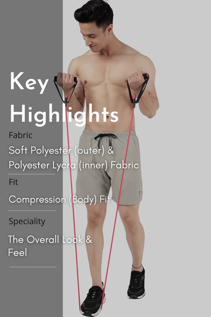 2 in 1 Compression Shorts Beige — photo 6