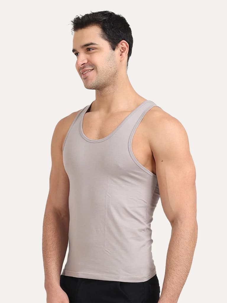Regular Fit Organic Cotton Comfort Vest for Men (Pack of 2) — photo 10