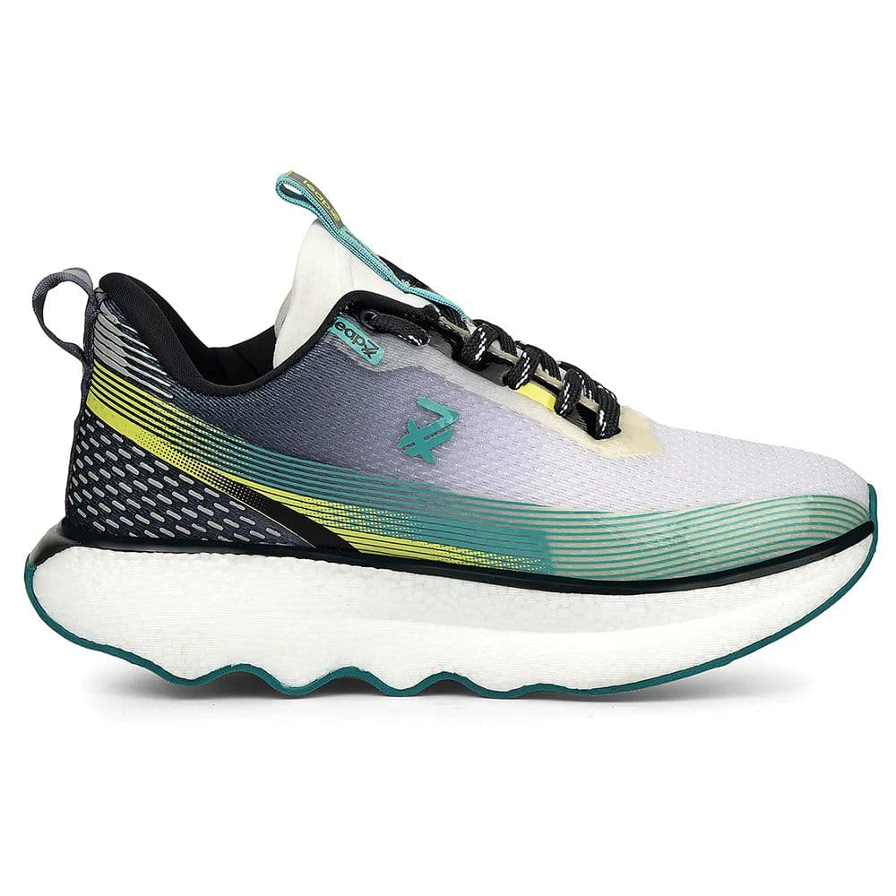 Leap7x Sea Green Sports Lacing Running Shoes For Men GHD-103 By Liberty — photo 2