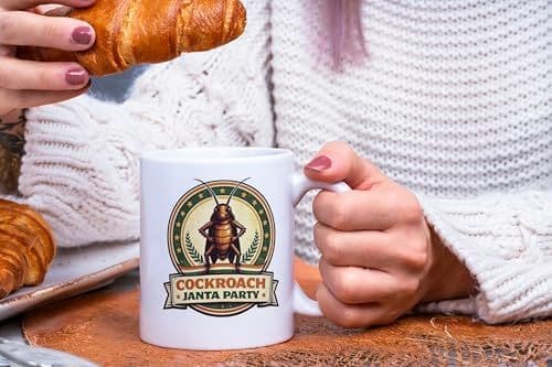 Cockroach Janta Party Ceramic Coffee Mug, Funny Printed Tea & Coffee Cup, Gag Gift for Office and Home — photo 10
