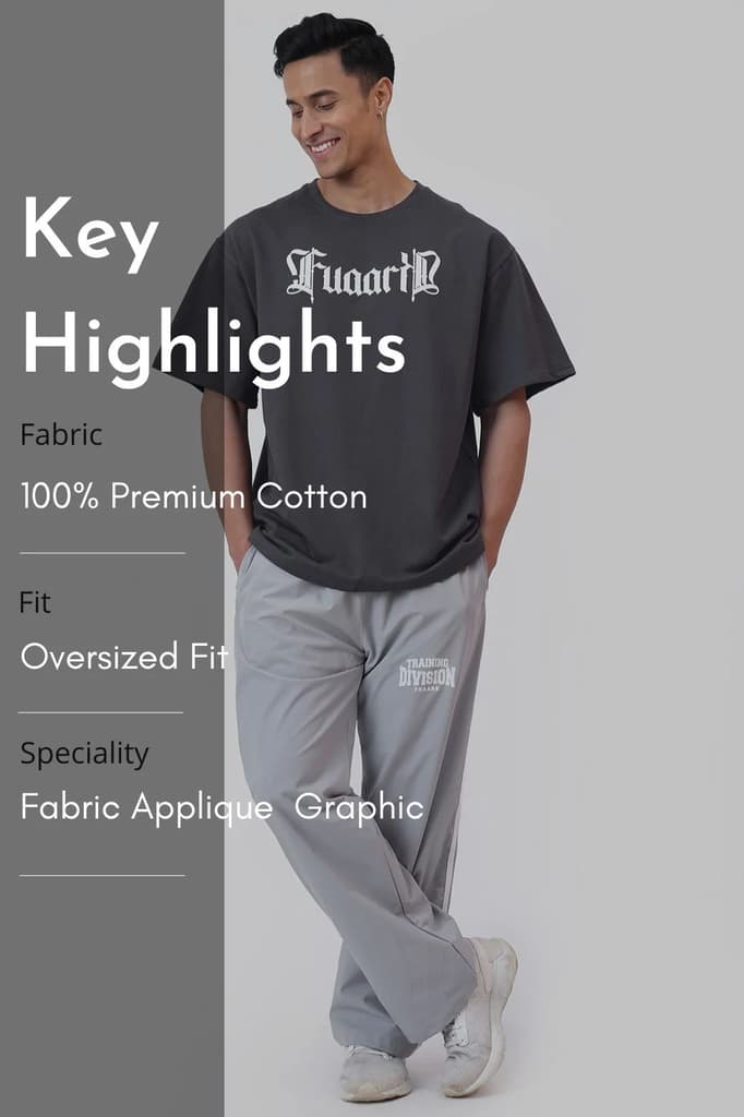 Brookline Oversized T-shirt Dark Grey — photo 8