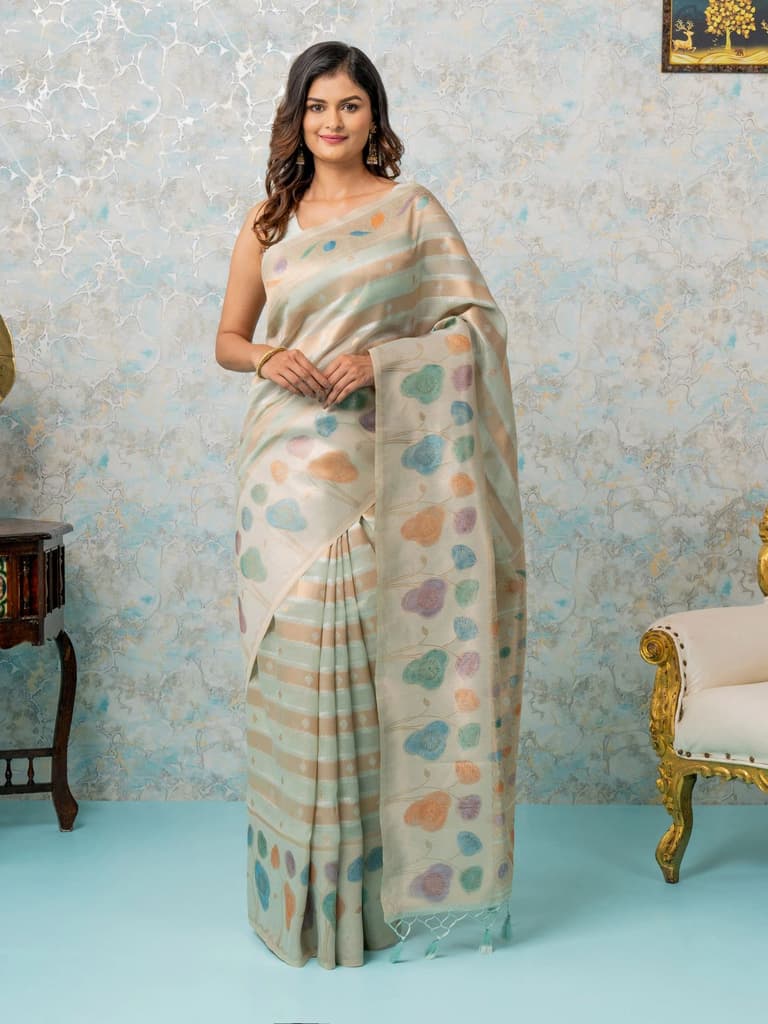 Mimosa Women's Woven Design Banarasi Style Art Silk Saree With Blouse Piece : SA00002064RMFREE — photo 2