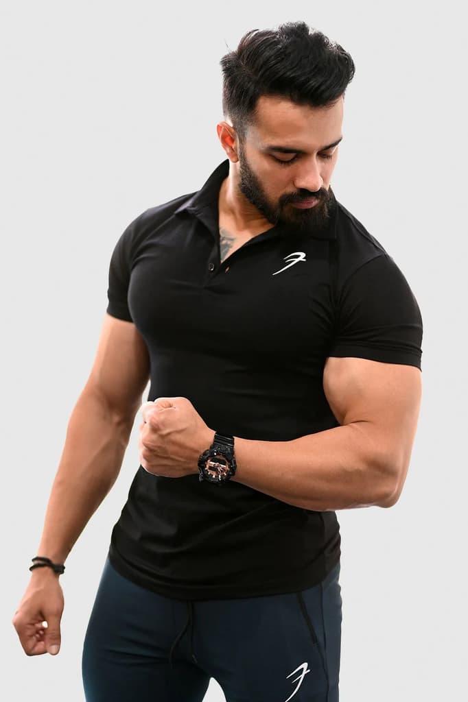 Polo T-shirt Black — photo 2