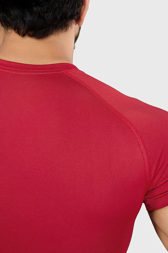 Power Seamless T-shirt Red/Logo — photo 4