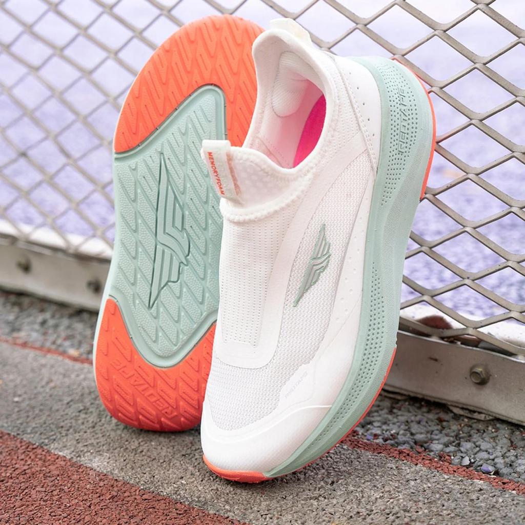 Walking Shoes for Women in White and Mint green | Slip-On Shoes — photo 6