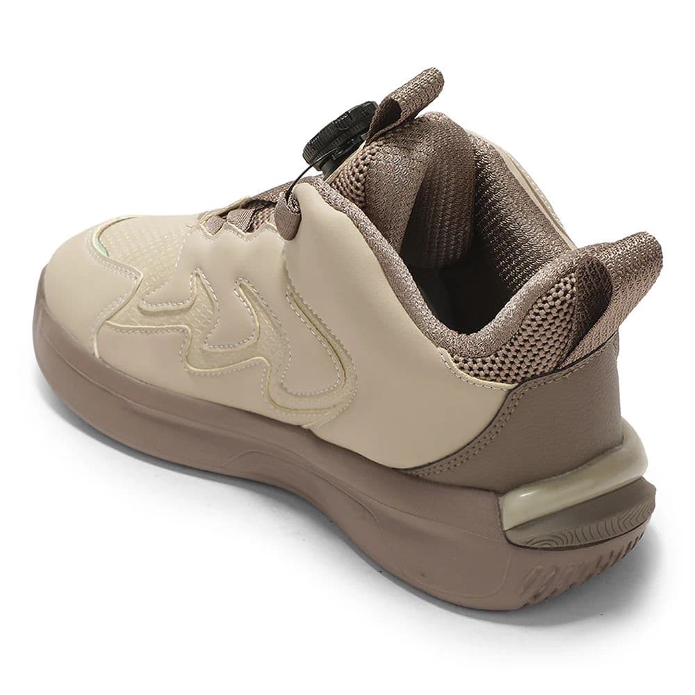 Leap7X ZLP-XK-11 Kids' Beige Walking Shoes - TWIST & GO with Memory Foam & Colorblock Design — photo 4