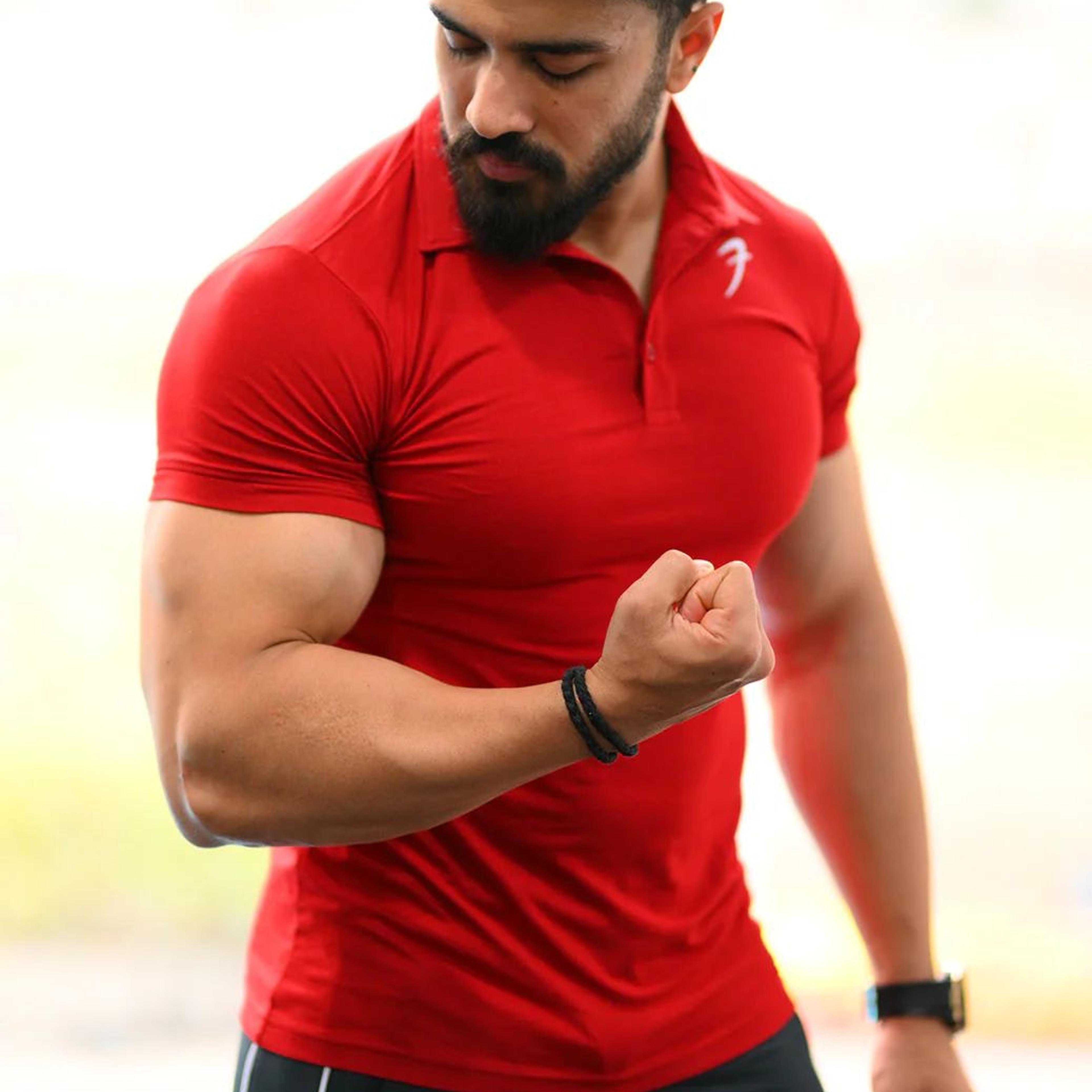 Polo T-shirt Maroon