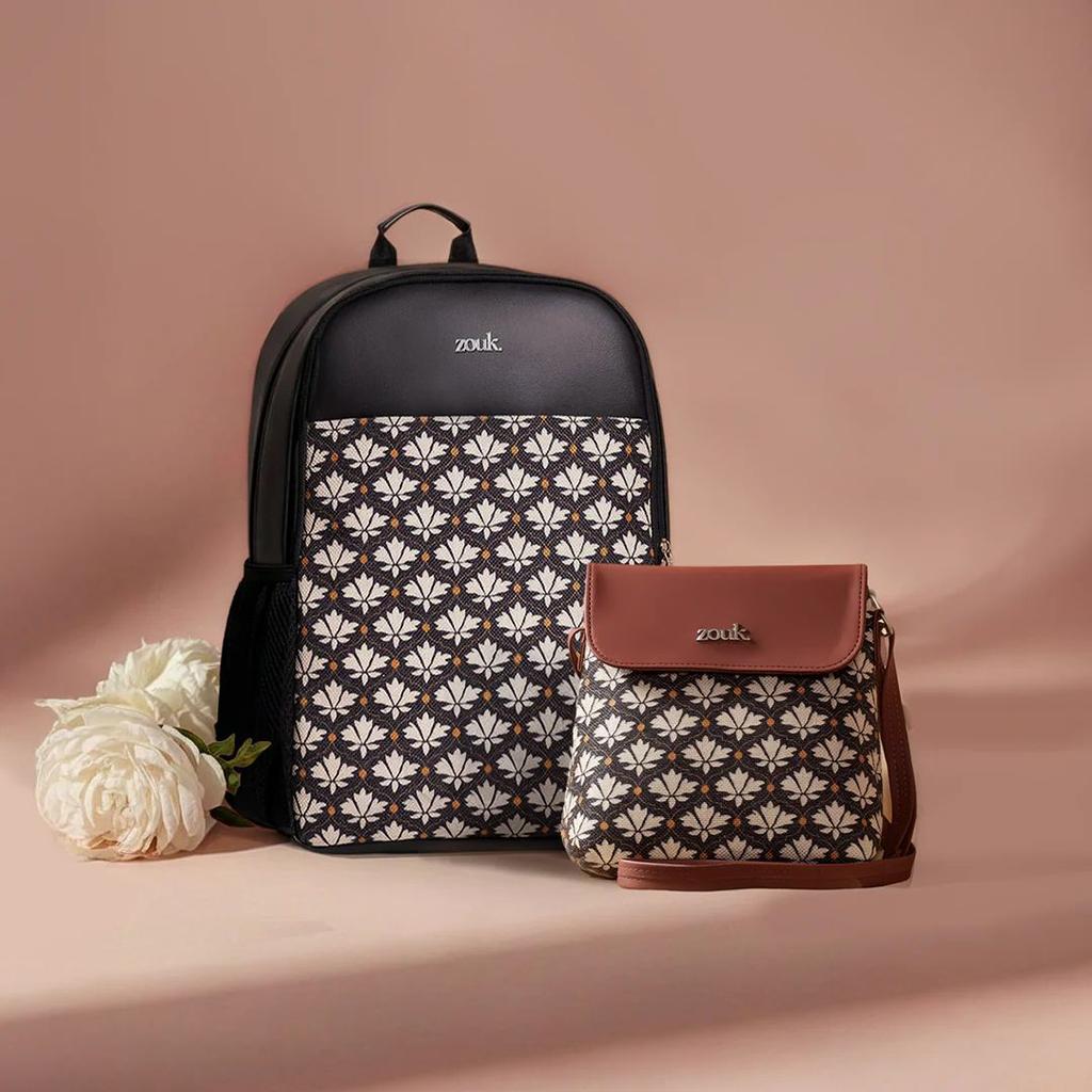 Bidri Kaiser Statement Backpack & Bidri Kaiser Flap Sling Bag Combo