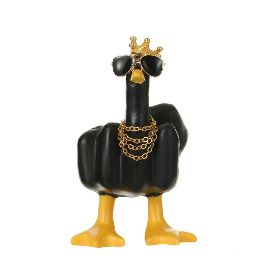 Duck Off Decor Showpiece | The Ultimate Breakup Gift! — Black