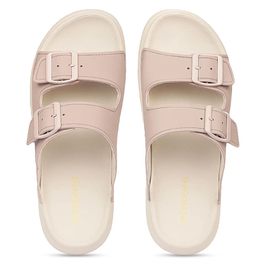 Healers ZQ-DMSL-07 Everyday Comfort Peach Casual Slippers for Women By Liberty — photo 8