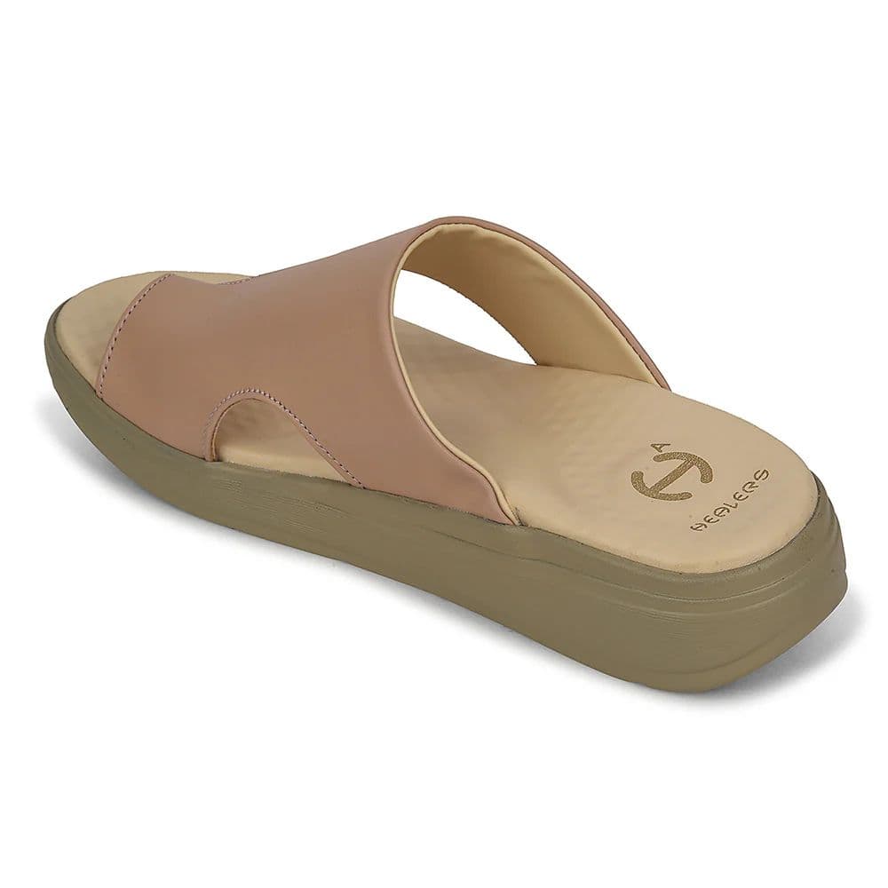 Healers Beige Casual Toe Ring Slipper For Women ZUBIE-3E By Liberty — photo 6