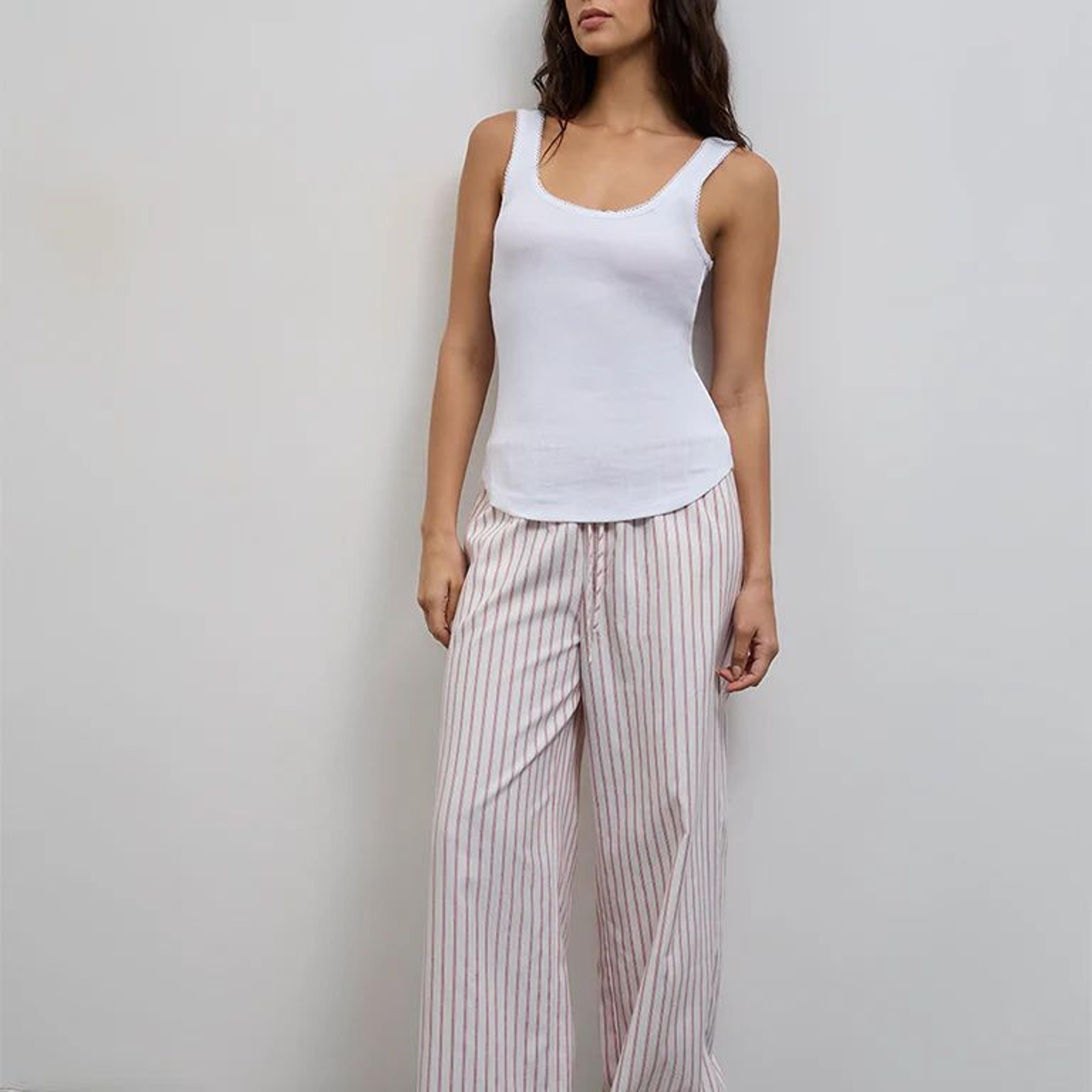 Wunderlove White Solid Cotton Camisole