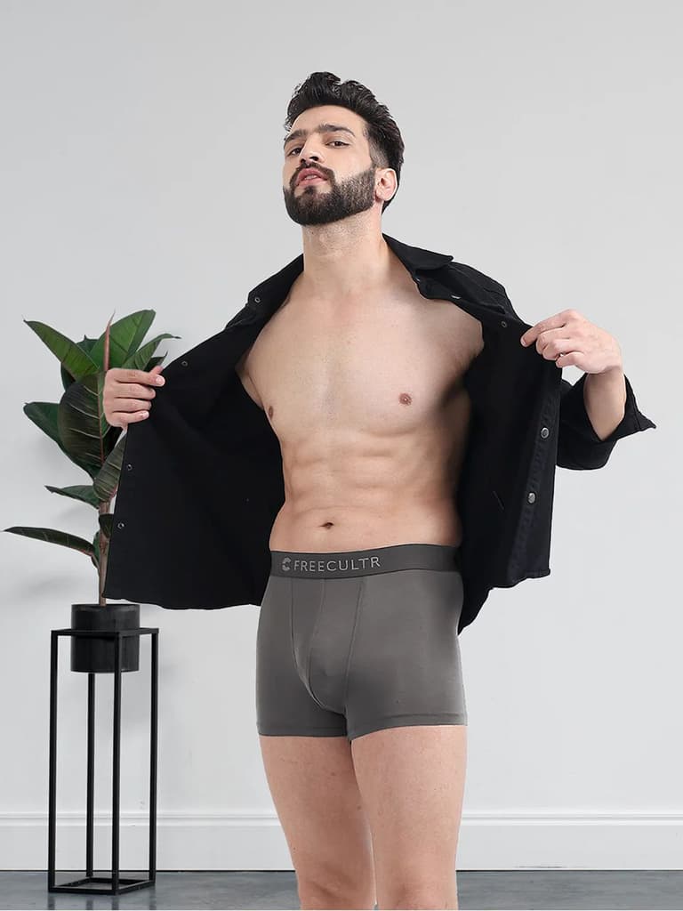 Men's Anti-Bacterial Micro Modal Trunk in Solid Waistband (Pack of 1) — photo 9