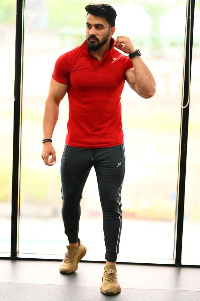 Polo T-shirt Maroon — photo 4