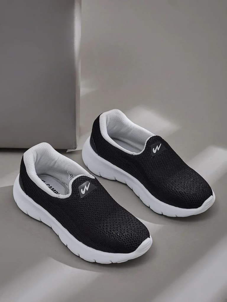 STEEVY KIDS Black Kids Walking Shoes