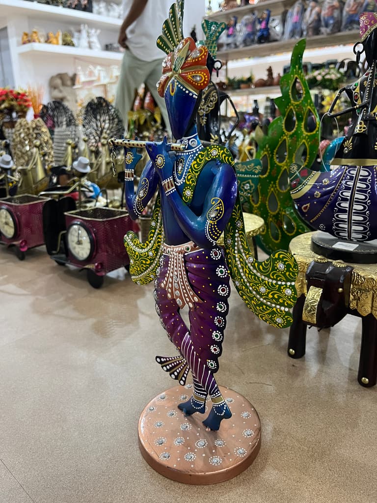 Blue and Purple Statue | Sculpture | Ceramic | Blue and Purple