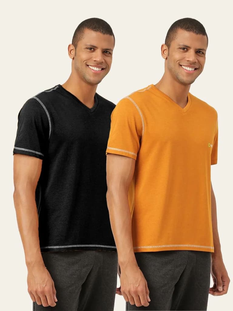 Men's Organic Bamboo Casual Tees - V Neck - (Pack of 2) — photo 9